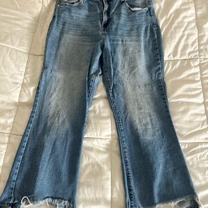 No Boundaries Distressed Blue Flare Jeans